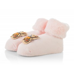 Skarpetki niemowlęce frotki różowe - TBS001 pink